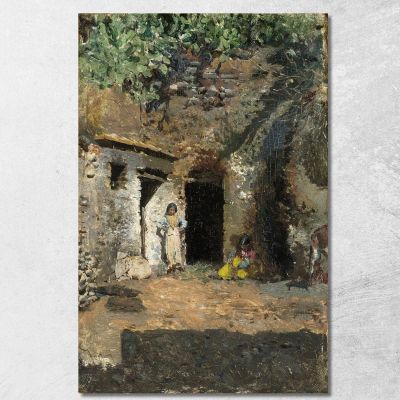 Gypsy Caves Granada Mariano Fortuny Marsal mfm22 canvas print 
