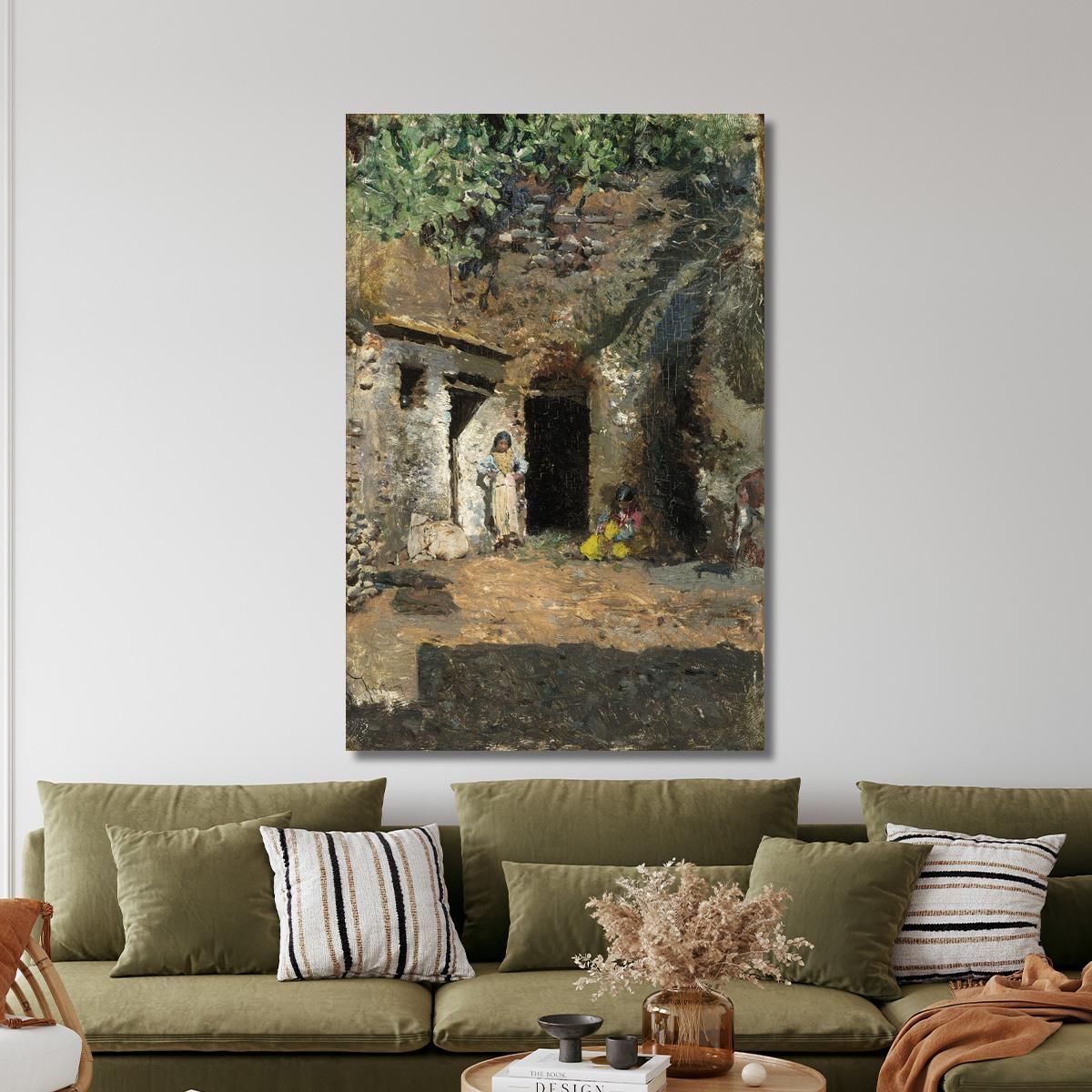 Gypsy Caves Granada Mariano Fortuny Marsal mfm22 canvas print 