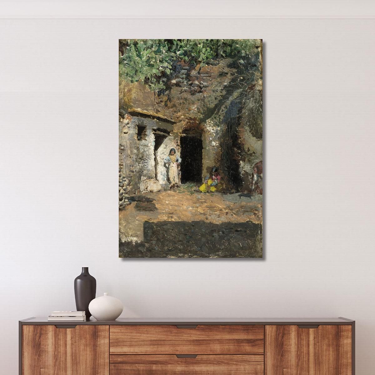 Gypsy Caves Granada Mariano Fortuny Marsal mfm22 canvas print 