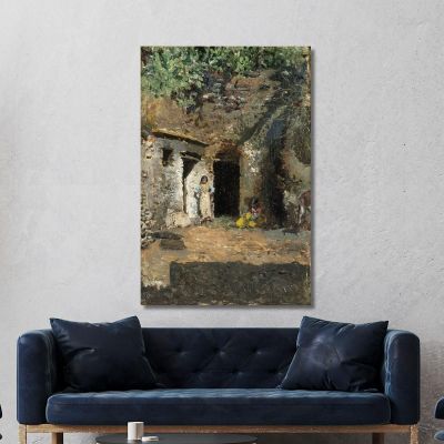 Gypsy Caves Granada Mariano Fortuny Marsal mfm22 canvas print 
