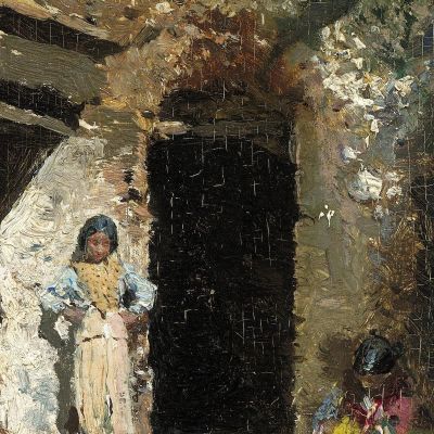 Gypsy Caves Granada Mariano Fortuny Marsal mfm22 canvas print