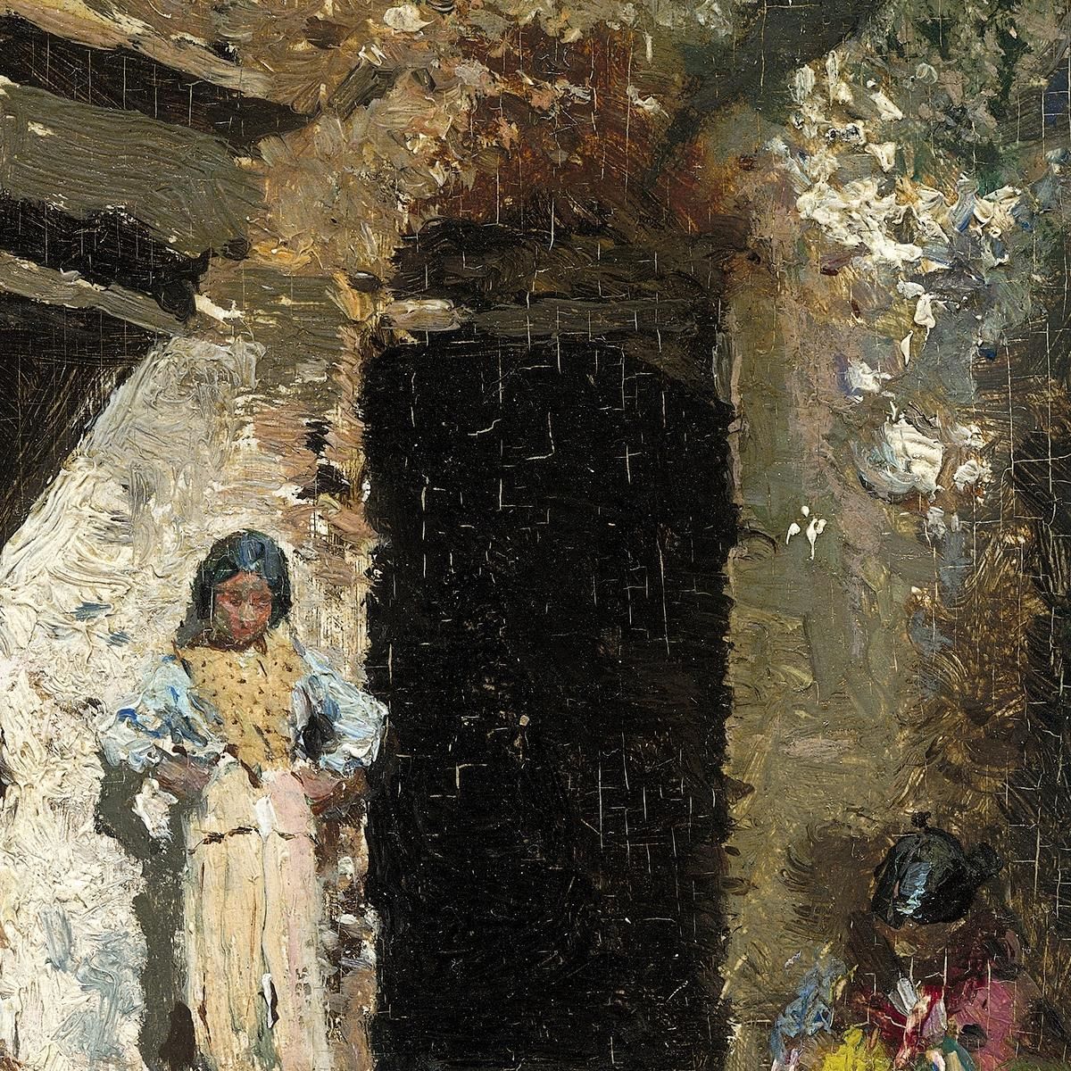 Gypsy Caves Granada Mariano Fortuny Marsal mfm22 canvas print