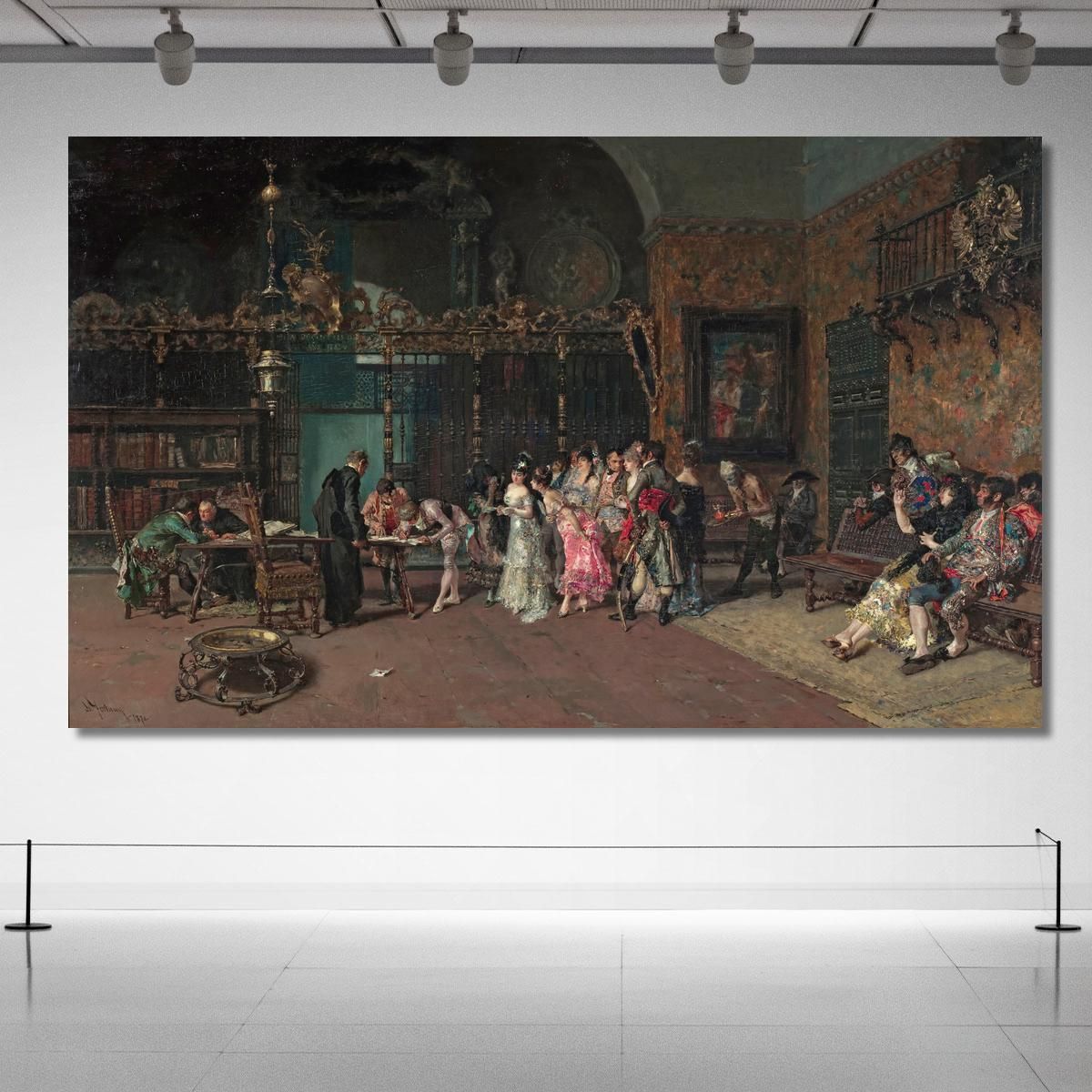 The Spanish Wedding Mariano Fortuny Marsal mfm42 canvas print 