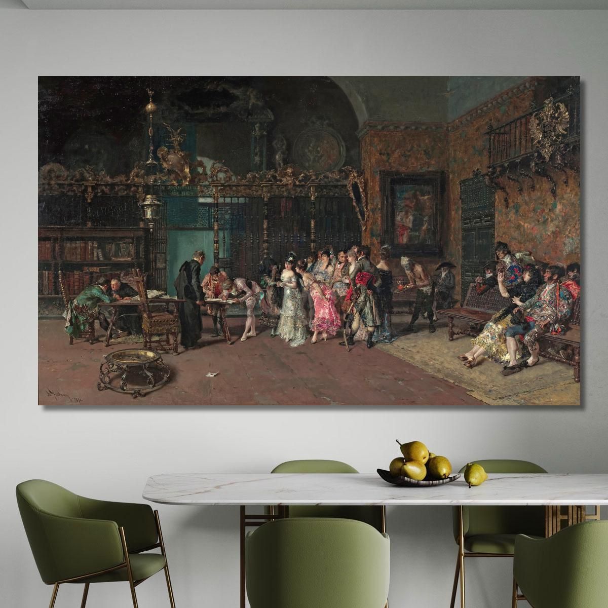 The Spanish Wedding Mariano Fortuny Marsal mfm42 canvas print 