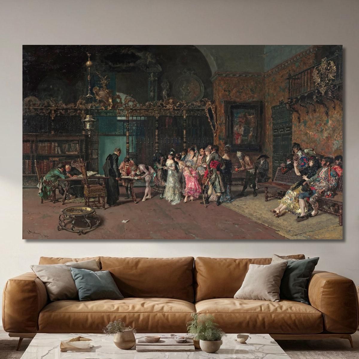 The Spanish Wedding Mariano Fortuny Marsal mfm42 canvas print 