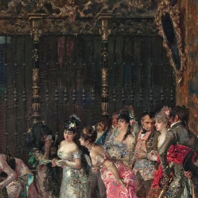 The Spanish Wedding Mariano Fortuny Marsal mfm42 canvas print