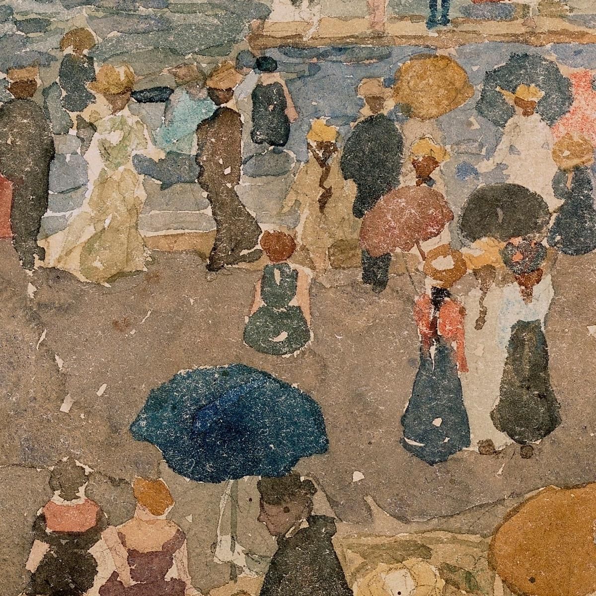 Beach Scene North Shore Maurice Prendergast mpr6 canvas print