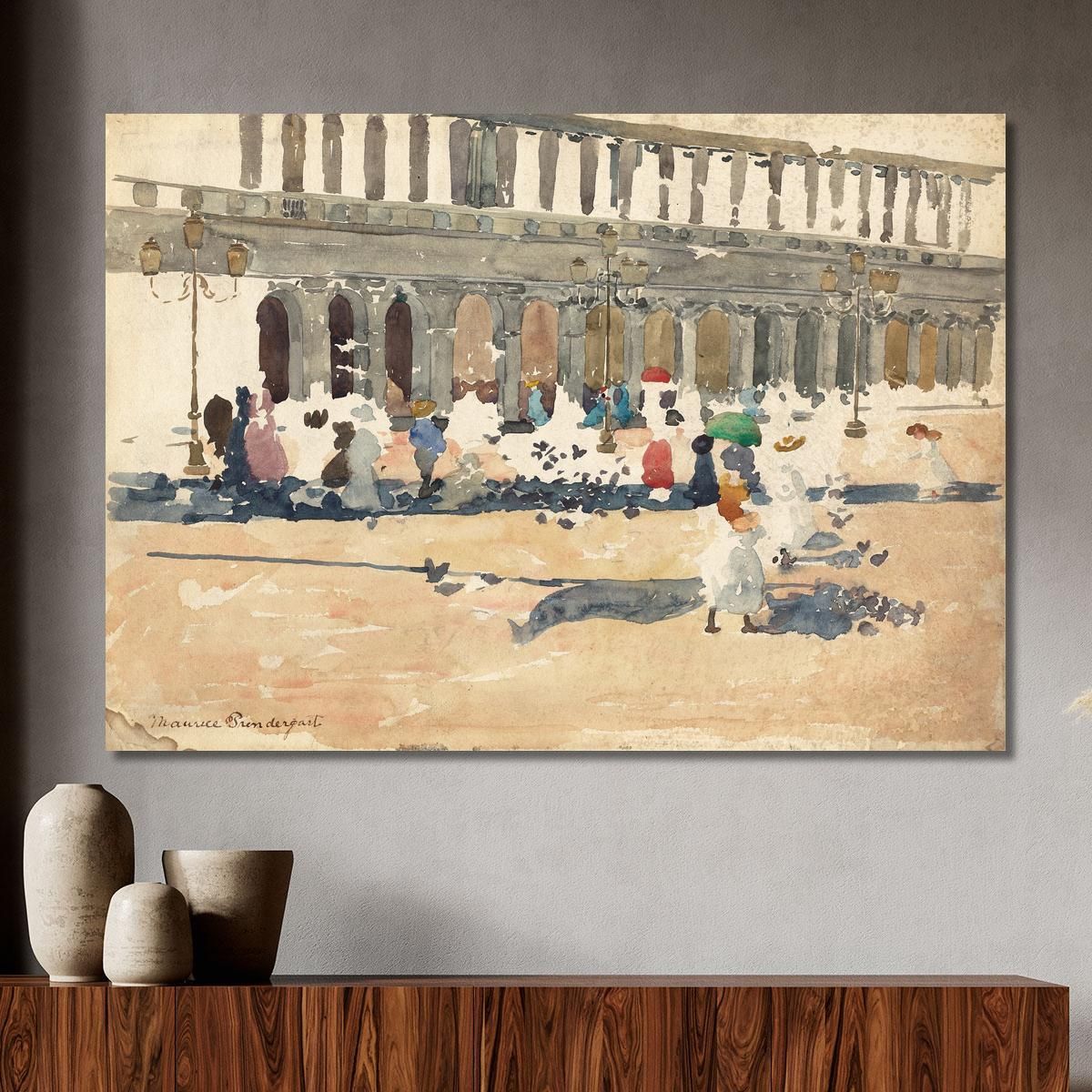 Caffè Florian In Venice Maurice Prendergast mpr8 canvas print 