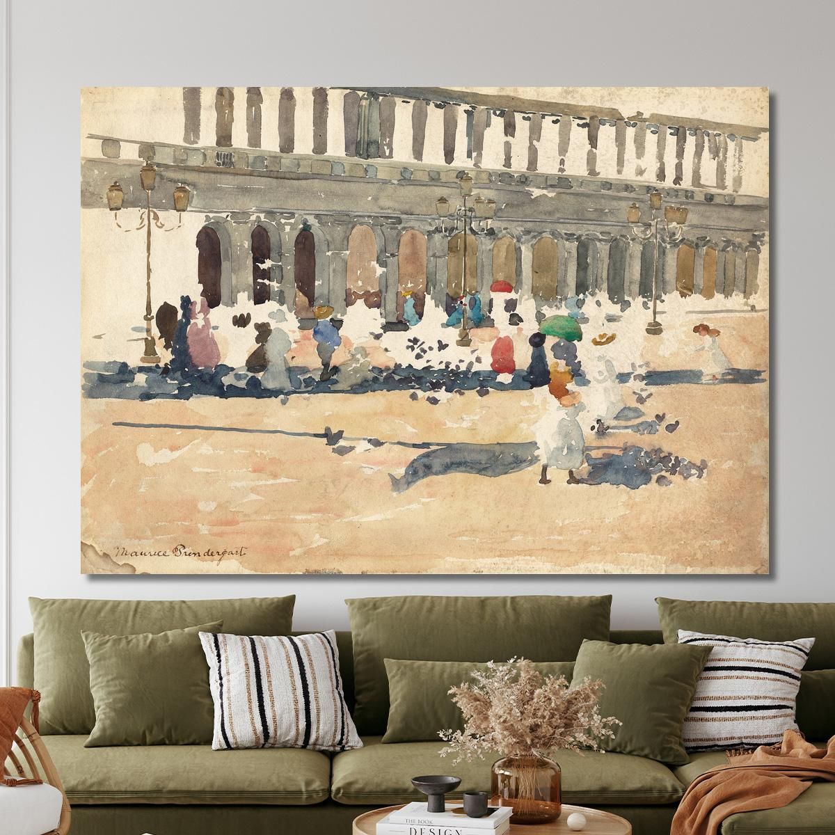 Caffè Florian In Venice Maurice Prendergast mpr8 canvas print 