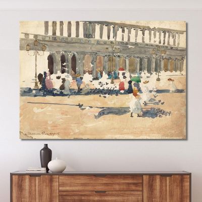 Caffè Florian In Venice Maurice Prendergast mpr8 canvas print 