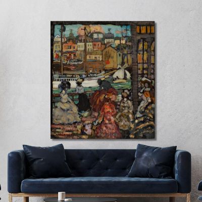 East Boston Ferry Maurice Prendergast mpr15 canvas print 