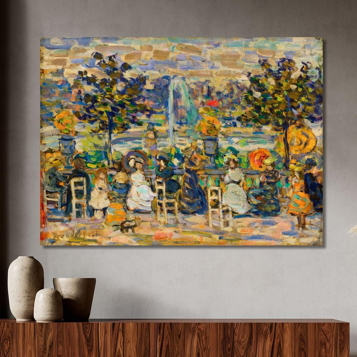 In Luxembourg Gardens Maurice Prendergast mpr22 canvas print 