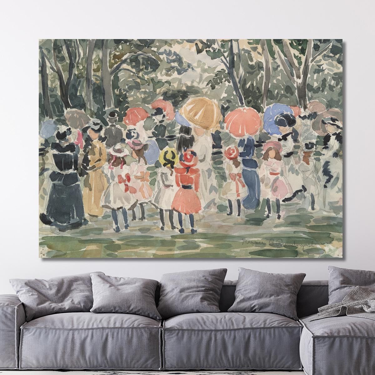 In The Park Maurice Prendergast mpr24 canvas print 