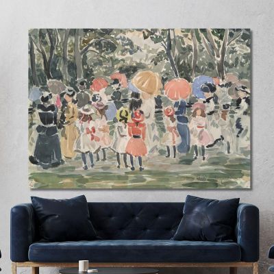 In The Park Maurice Prendergast mpr24 canvas print 