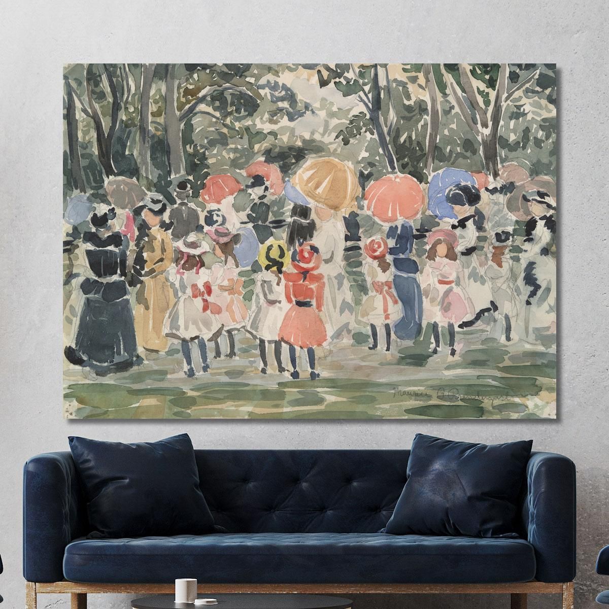 In The Park Maurice Prendergast mpr24 canvas print 