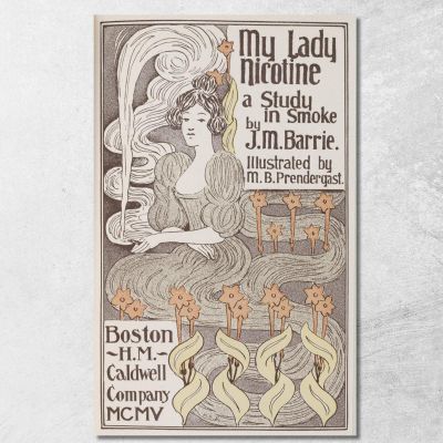 My Lady Nicotine Maurice Prendergast mpr32 canvas print 