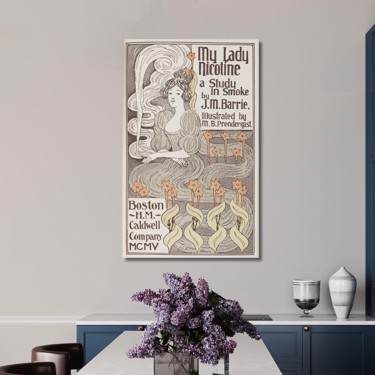 My Lady Nicotine Maurice Prendergast mpr32 canvas print 