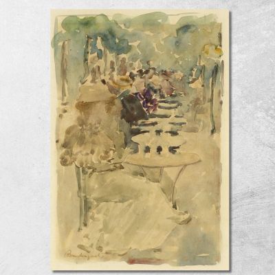 Outdoor Cafe Maurice Prendergast mpr36 canvas print 