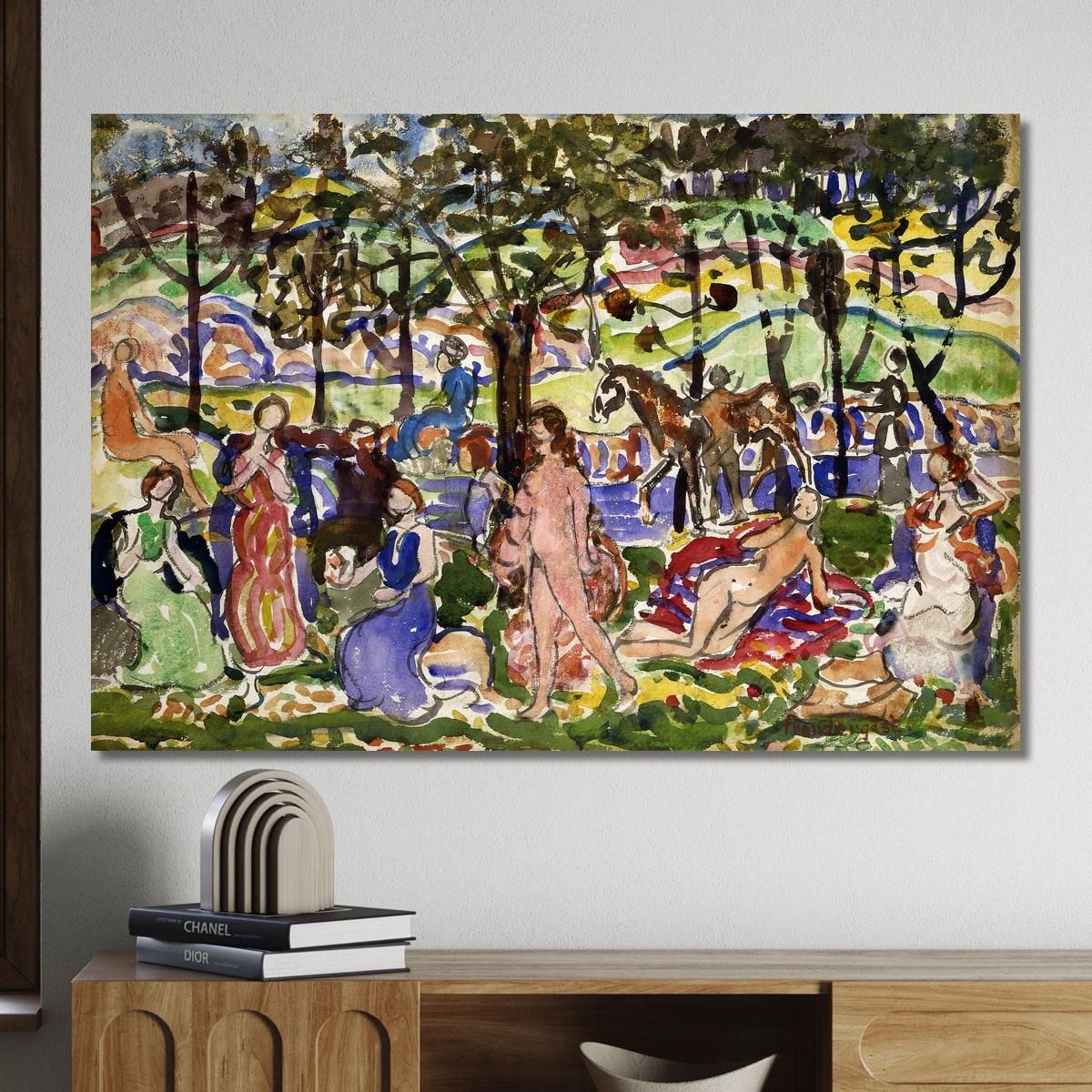 Park Scene 2 Maurice Prendergast mpr38 canvas print 