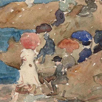 Revere Beach Maurice Prendergast mpr46 canvas print