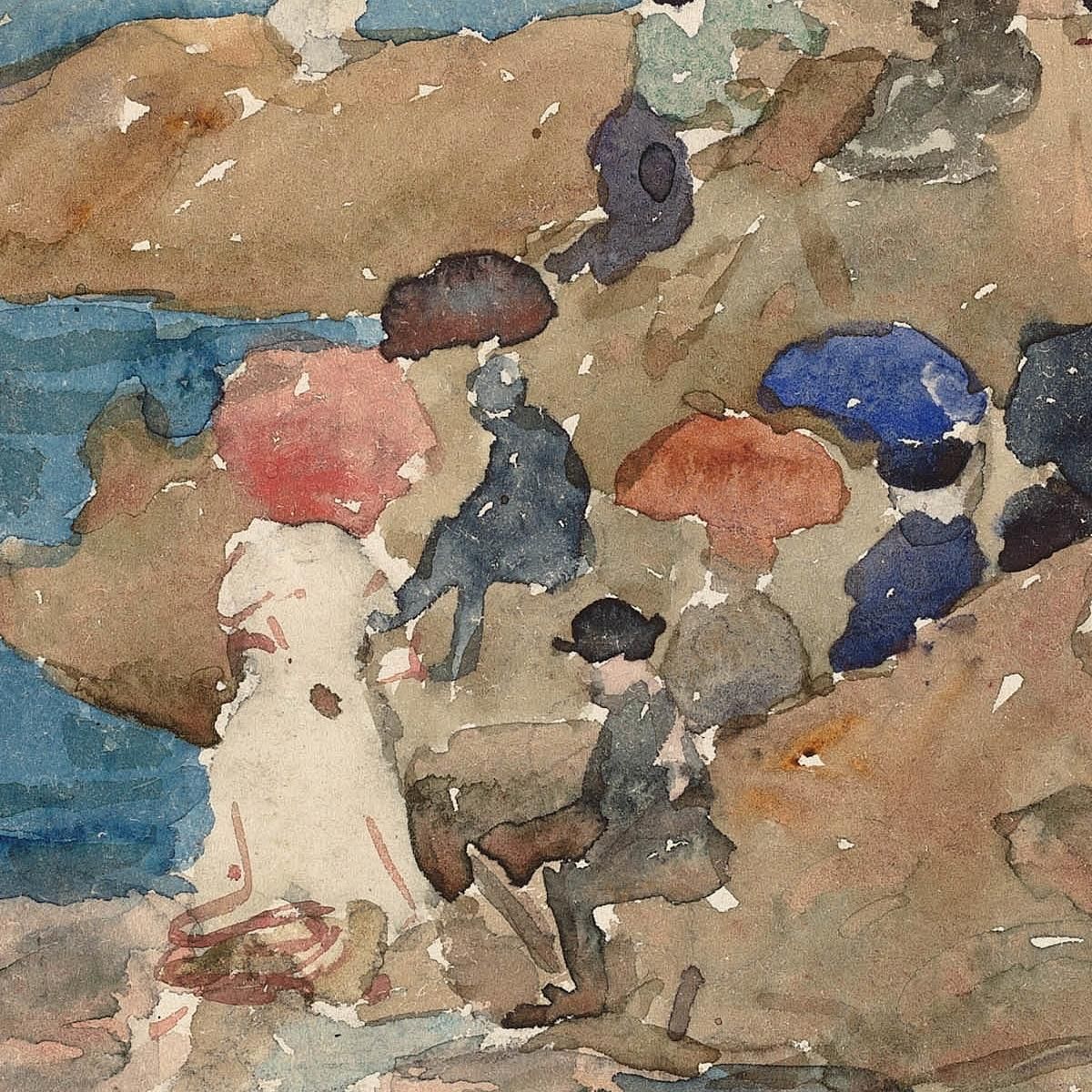 Revere Beach Maurice Prendergast mpr46 canvas print