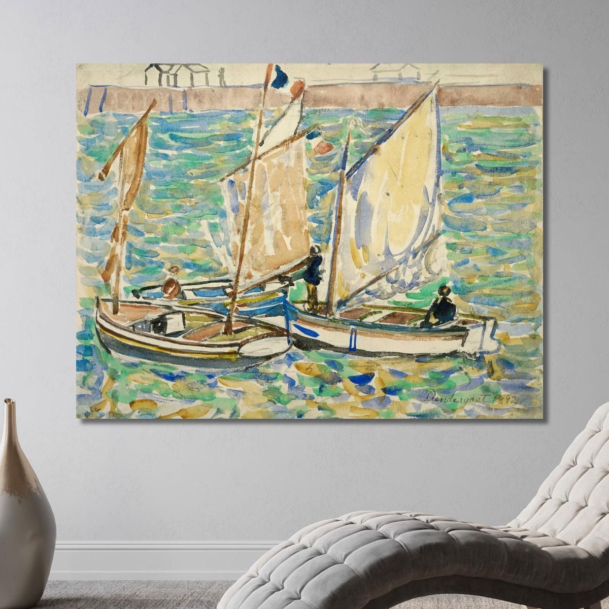 St. Malo 2 Maurice Prendergast mpr55 canvas print 