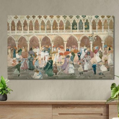 Sunlight On The Piazzetta Maurice Prendergast mpr60 canvas print 
