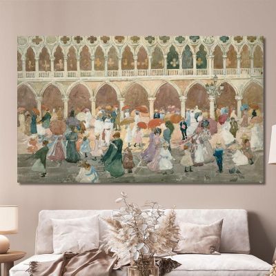 Sunlight On The Piazzetta Maurice Prendergast mpr60 canvas print 