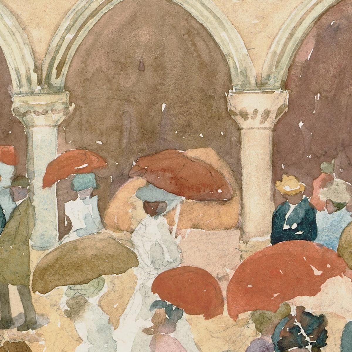 Sunlight On The Piazzetta Maurice Prendergast mpr60 canvas print