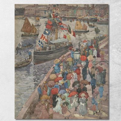 The Quai Venice Maurice Prendergast mpr67 canvas print 