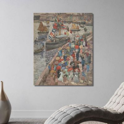 The Quai Venice Maurice Prendergast mpr67 canvas print 