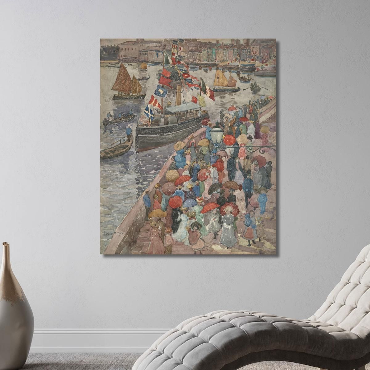 The Quai Venice Maurice Prendergast mpr67 canvas print 