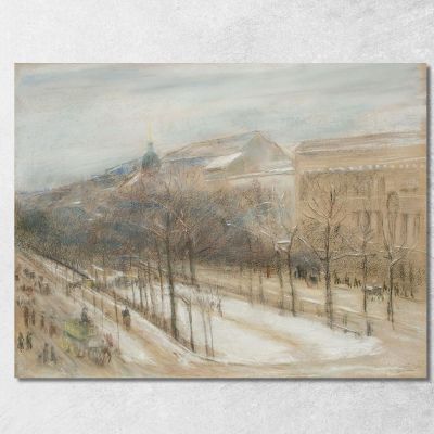 View From The Artist'S Living Room Window Onto Unter Den Linden Street Max Liebermann mlb13 canvas print 