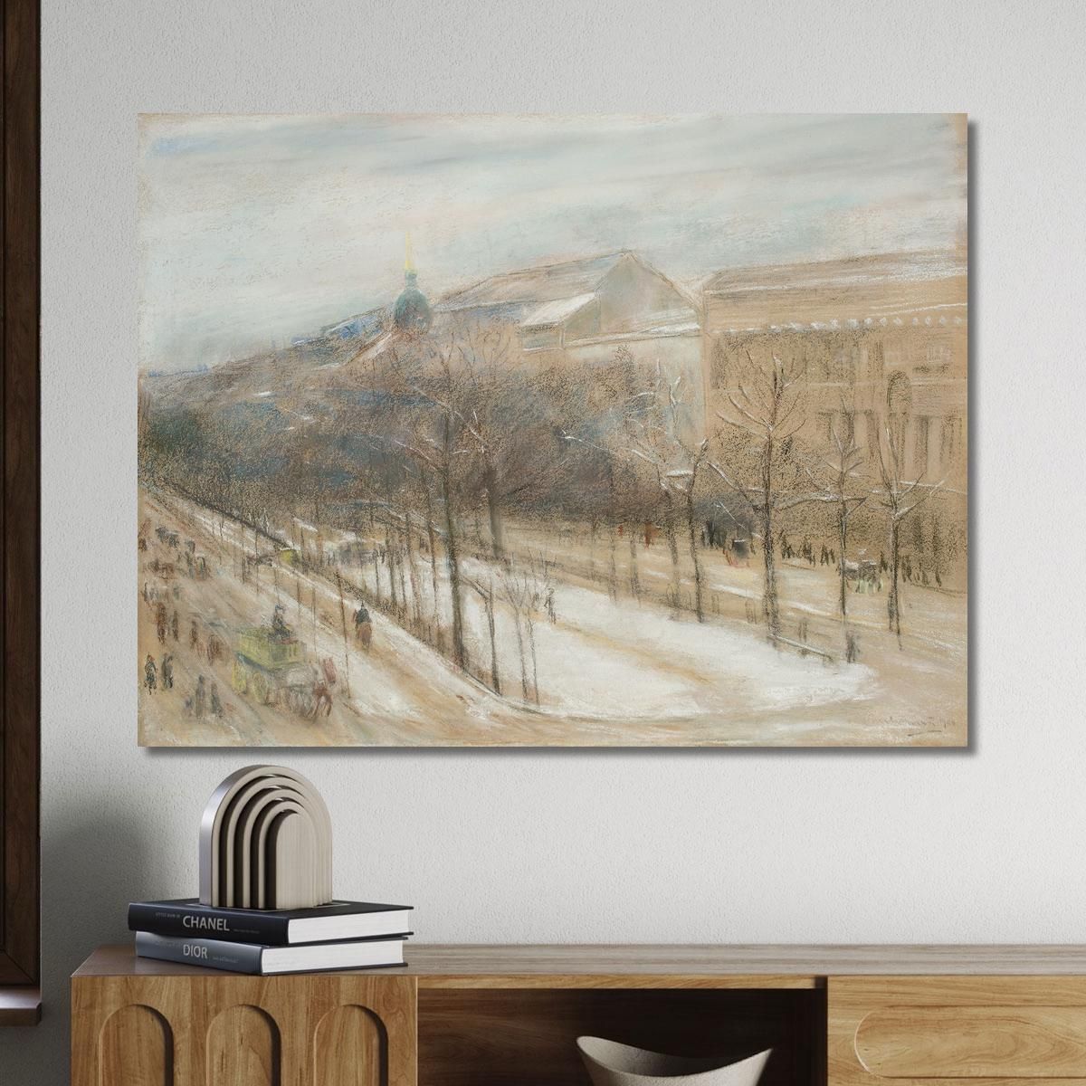 View From The Artist'S Living Room Window Onto Unter Den Linden Street Max Liebermann mlb13 canvas print 