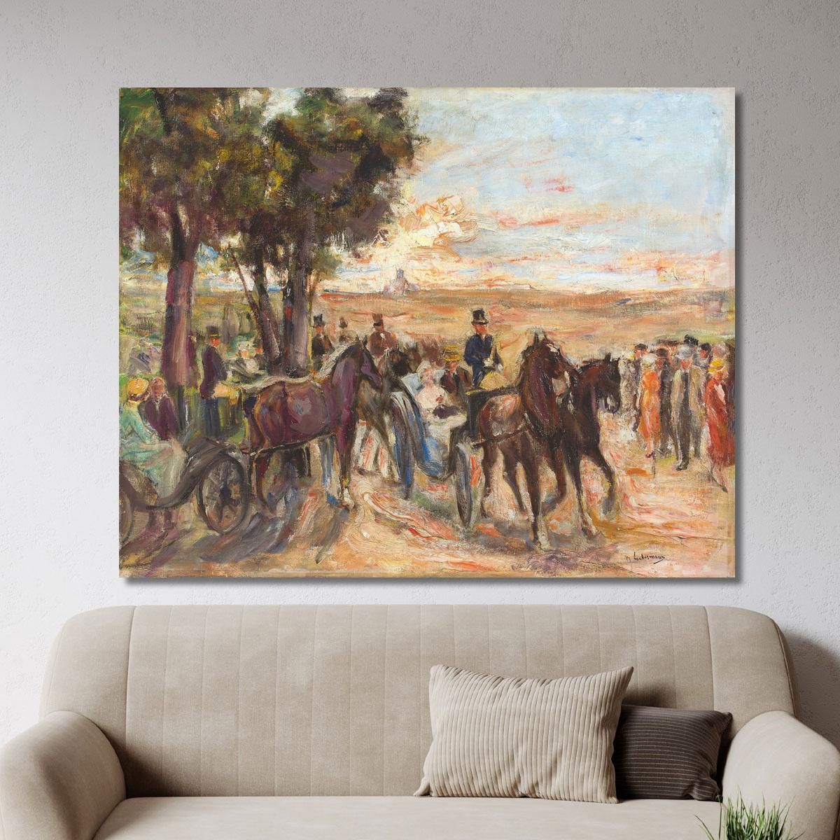 Promenade On Monte Pincio In Rome Max Liebermann mlb17 canvas print 