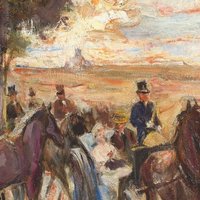 Promenade On Monte Pincio In Rome Max Liebermann mlb17 canvas print
