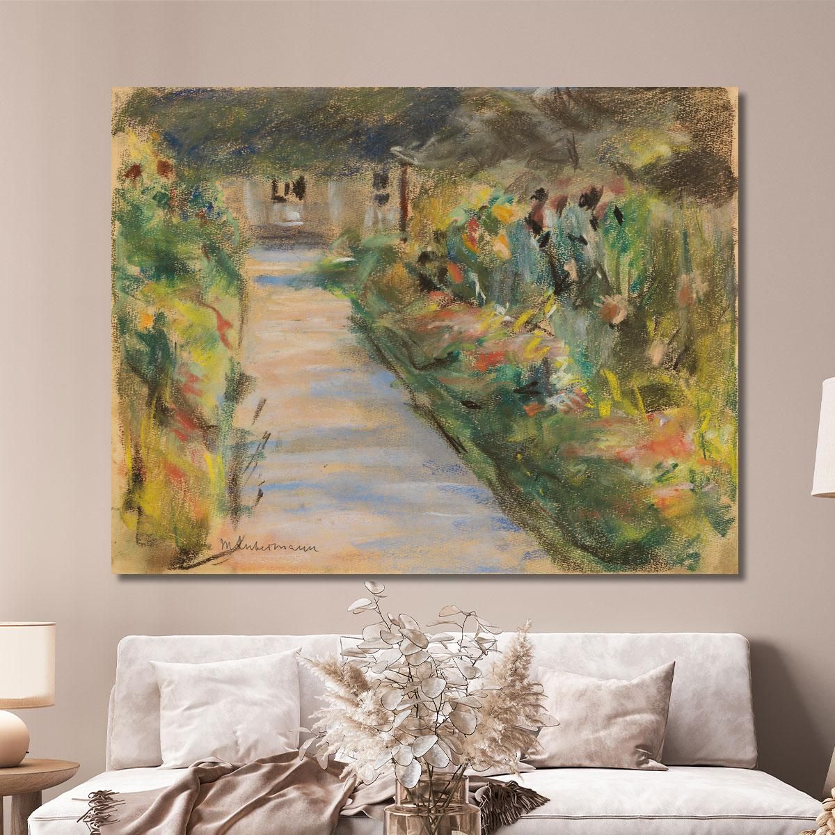 The Kitchen Garden In Wannsee Facing Southeast Max Liebermann mlb20 canvas print 