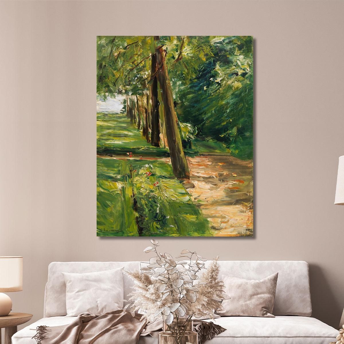 The Birch Avenue In Wannsee Garden Facing East Max Liebermann mlb23 canvas print 