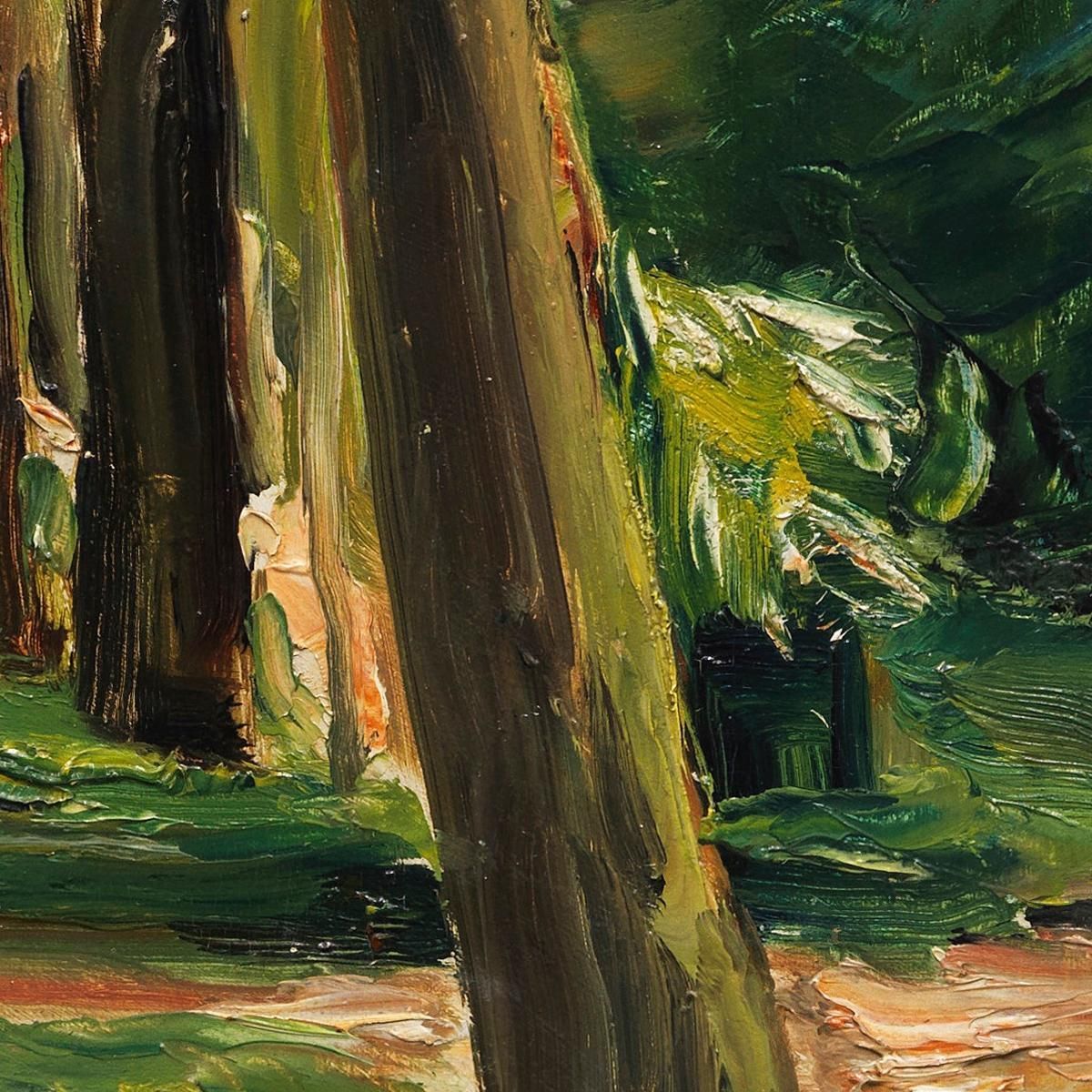 The Birch Avenue In Wannsee Garden Facing East Max Liebermann mlb23 canvas print