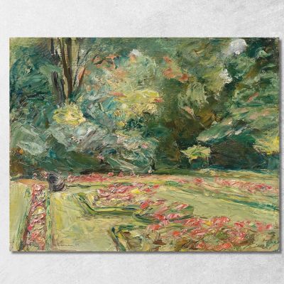 The Flower Terrace In Wannsee Garden Facing North Max Liebermann mlb24 canvas print 