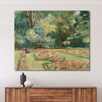 The Flower Terrace In Wannsee Garden Facing North Max Liebermann mlb24 canvas print 