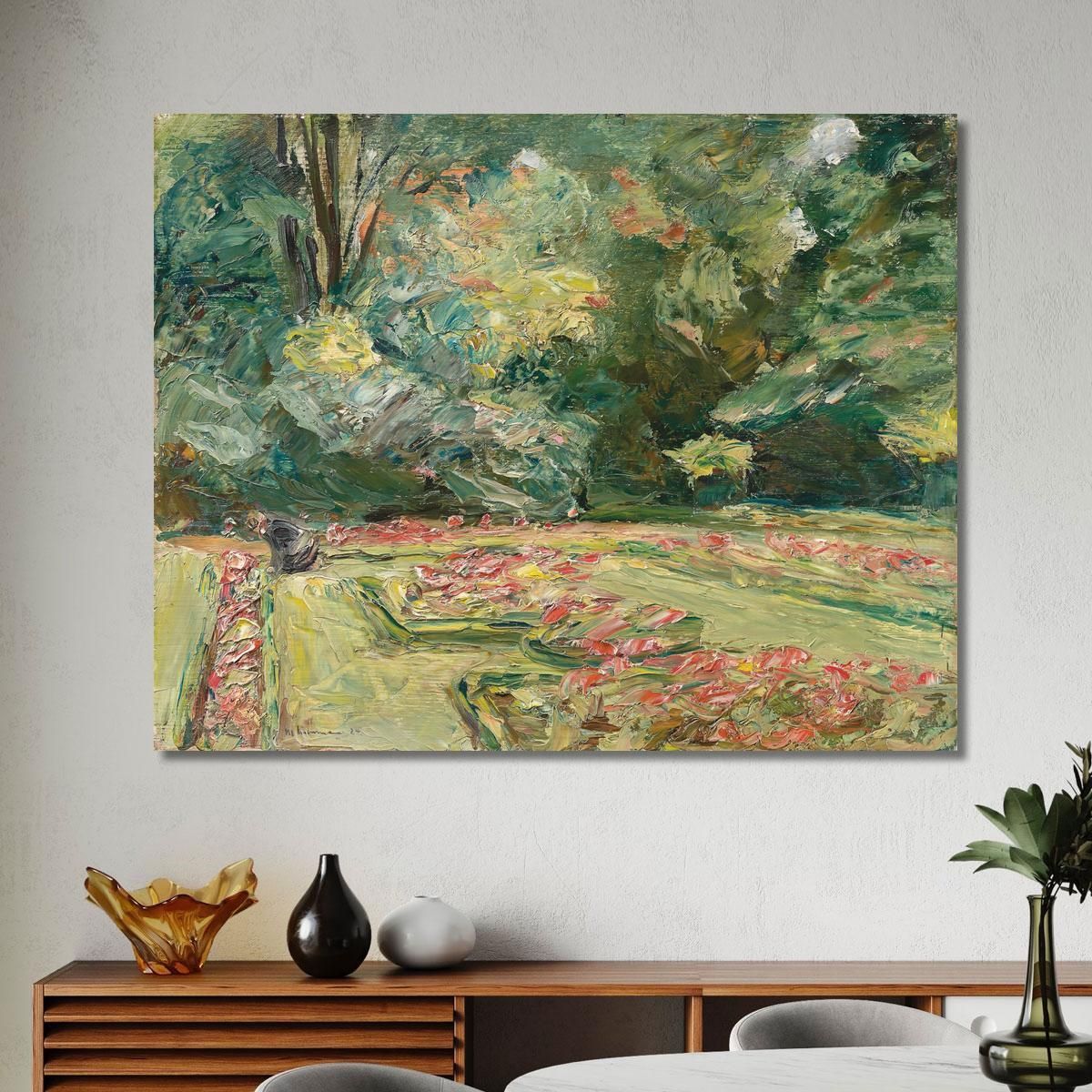 The Flower Terrace In Wannsee Garden Facing North Max Liebermann mlb24 canvas print 