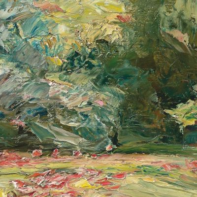 The Flower Terrace In Wannsee Garden Facing North Max Liebermann mlb24 canvas print