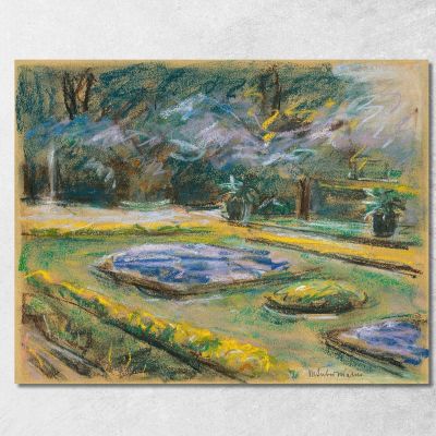 The Flower Terrace In Wannsee Garden Facing Northeast Max Liebermann mlb25 canvas print 
