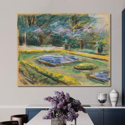 The Flower Terrace In Wannsee Garden Facing Northeast Max Liebermann mlb25 canvas print 