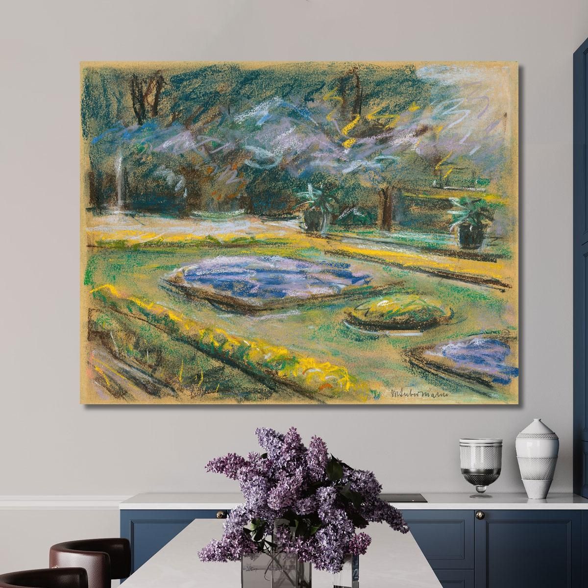 The Flower Terrace In Wannsee Garden Facing Northeast Max Liebermann mlb25 canvas print 