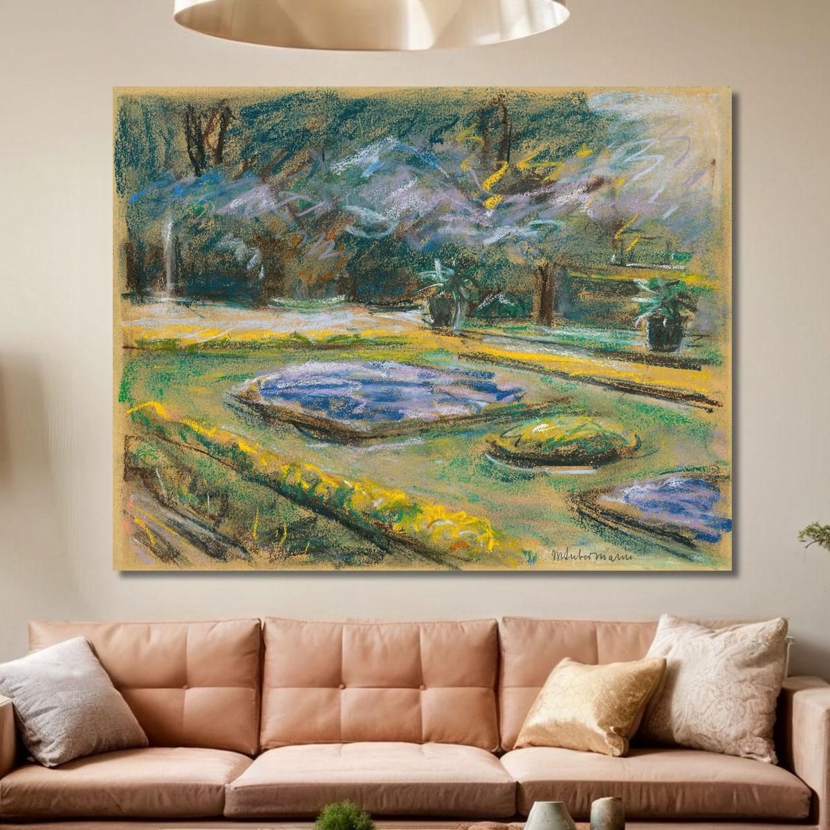 The Flower Terrace In Wannsee Garden Facing Northeast Max Liebermann mlb25 canvas print 