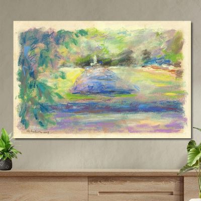 The Flower Terrace In Wannsee With View Of The Otter Fountain Max Liebermann mlb27 canvas print 