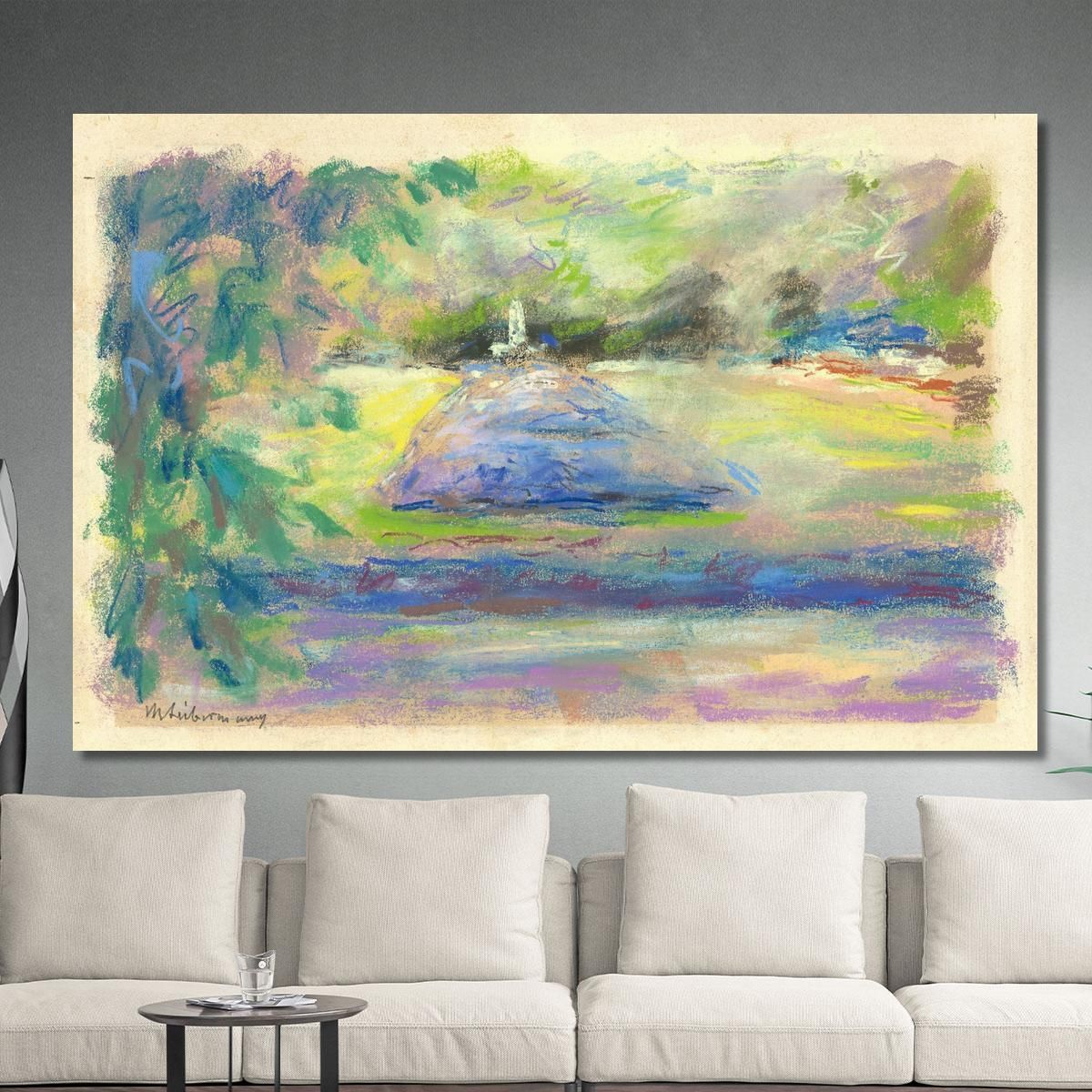 The Flower Terrace In Wannsee With View Of The Otter Fountain Max Liebermann mlb27 canvas print 
