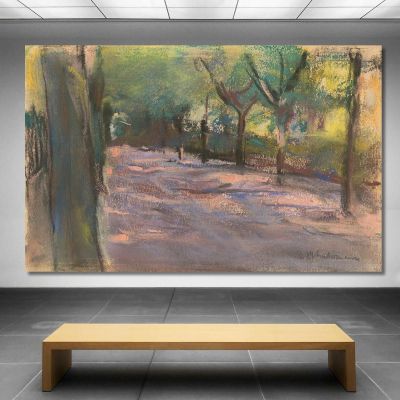 Colomier Street In Wannsee Max Liebermann mlb28 canvas print 
